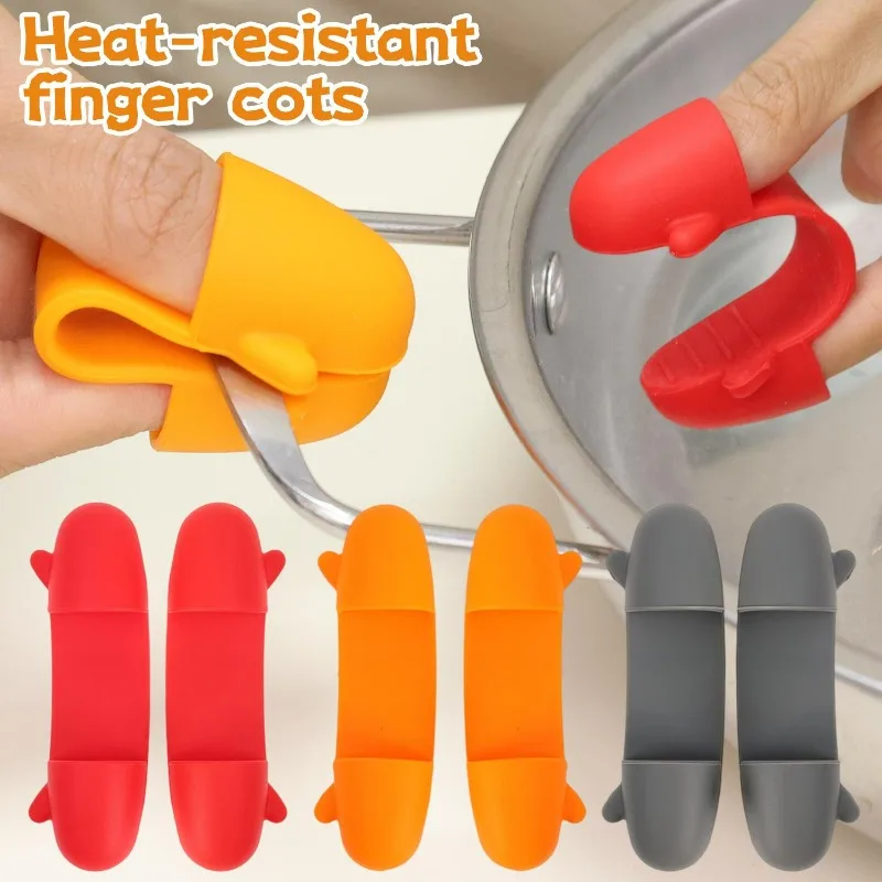 Guantes de silicona resistentes al calor, antideslizantes, anti-quemaduras, aptos para hornear en la cocina, accesorios para horno.