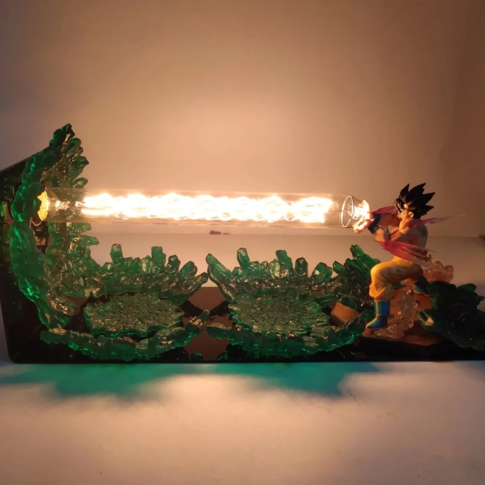 

Dragon Ball аниме Son Goku KaMeHaHa лампа светодиодная лампа фигурки модель DIY фигурка фигурка и основание и коллекция украшений лампы
