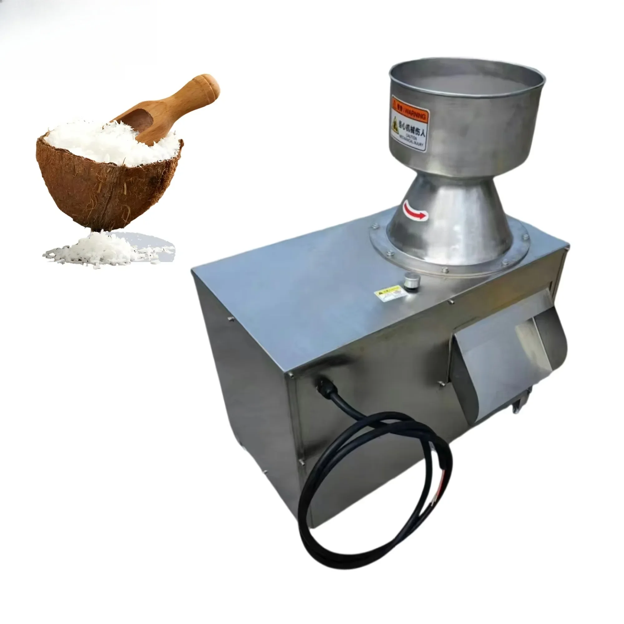 Small Automatic Coconut Grater Chopper Coconut Flour Making Machine
