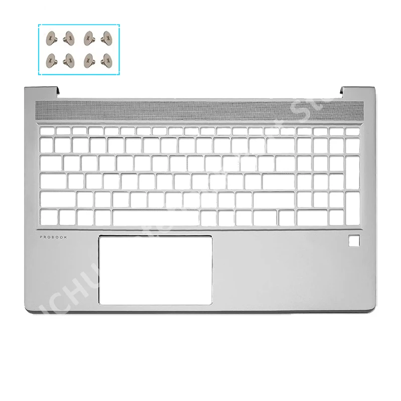 Imagem -04 - Capa Prateada Original para Laptop hp Probook 450 g8 g9 Lcd Capa Traseira Apoio para as Mãos Inferior