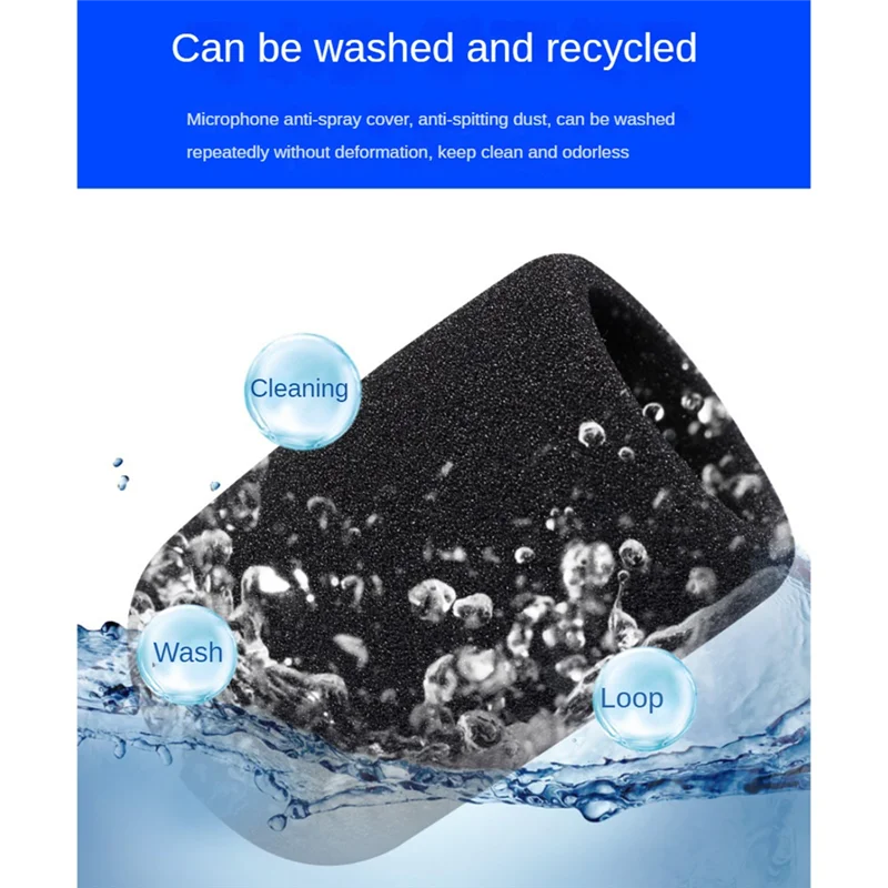 2PC Mic Windscreen Microphone Cover Filter For Audio Technica AT2020 ATR2500 AT2035 And Other Large Microphones