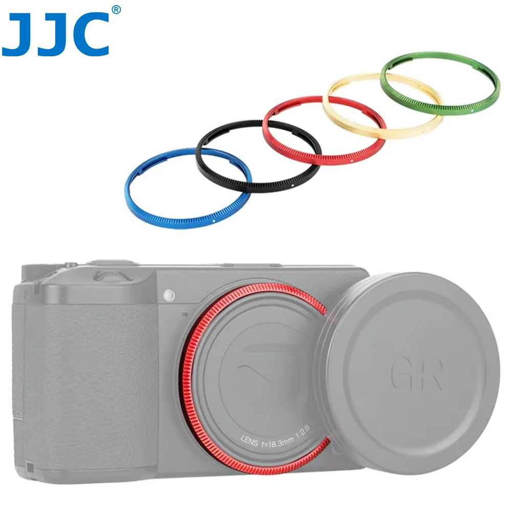 JJC Metal Decorar Anel Tampa para Ricoh GR III GR III HDF GR3 GR3 HDF Acessórios de Câmera Substitui Ricoh GN-2 Tampa de Anel de Lente