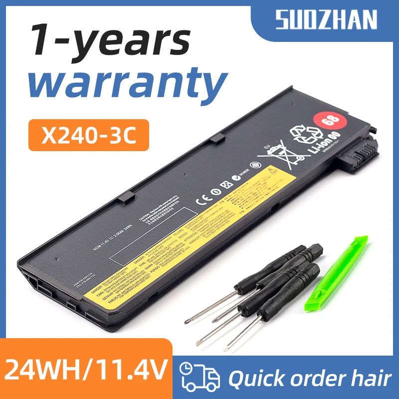 

SUOZHAN X240 3C-68 45N1775 45N1776 45N1124 45N1125 45N1126 Laptop Battery FOR LENOVO ThinkPad T440 T440S T450 T450S Series