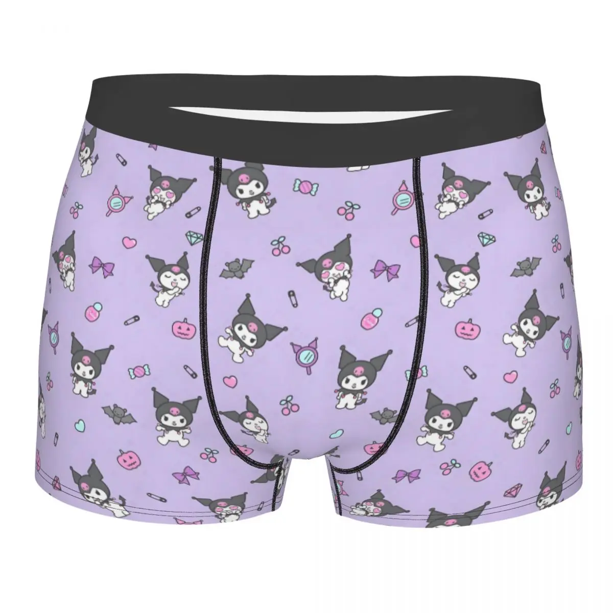 

Custom Kawaii Kuromi Cute Print Underwear Breathable Classical Anime Cartoon Movie Boxer Briefs Shorts Panties Soft Underpants