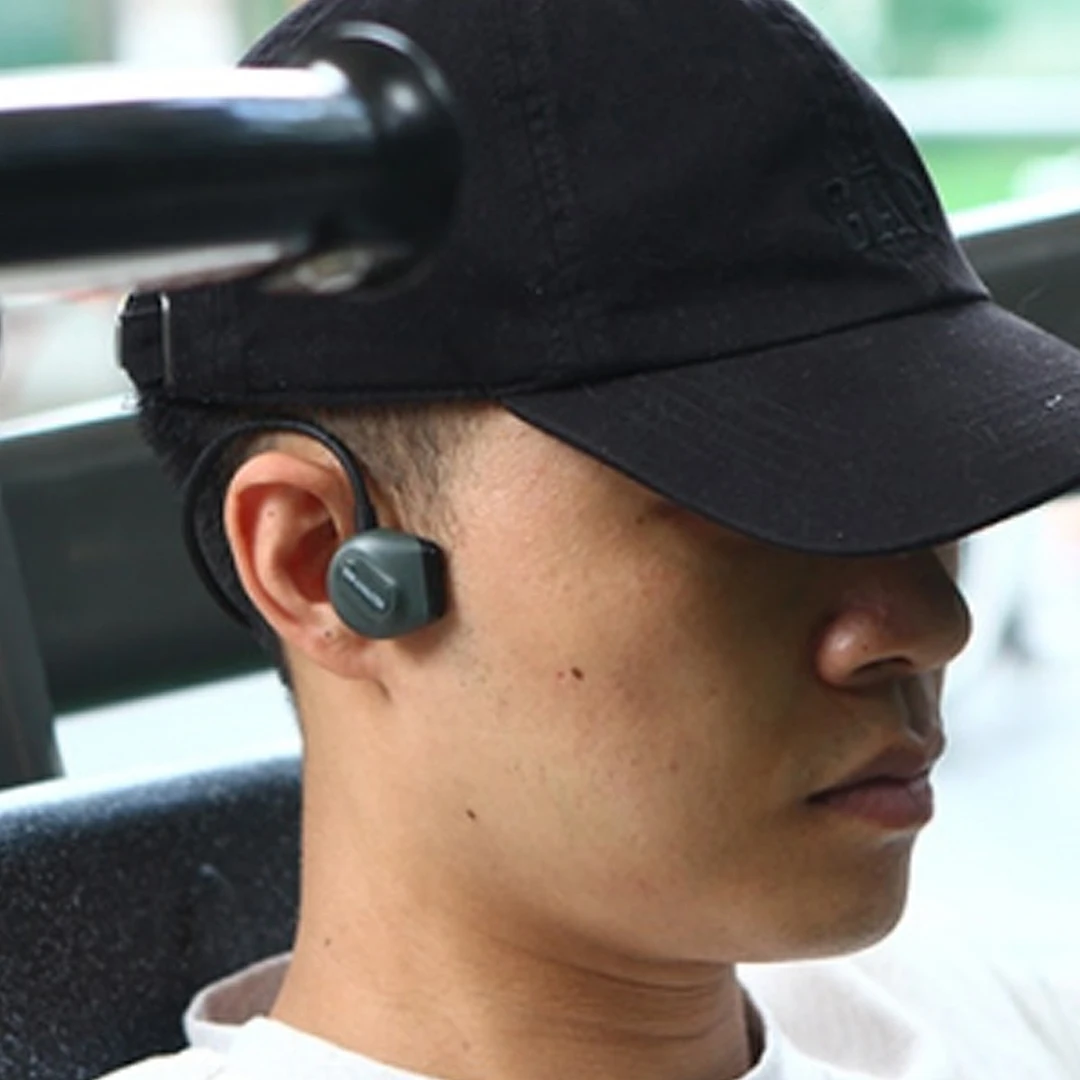 Youpin ULL Bone Conduction Earphones Me-300S Automatic Folding Storage Bluetooth 5.3 Ear-hook Wireless Headset Waterproof Earbud