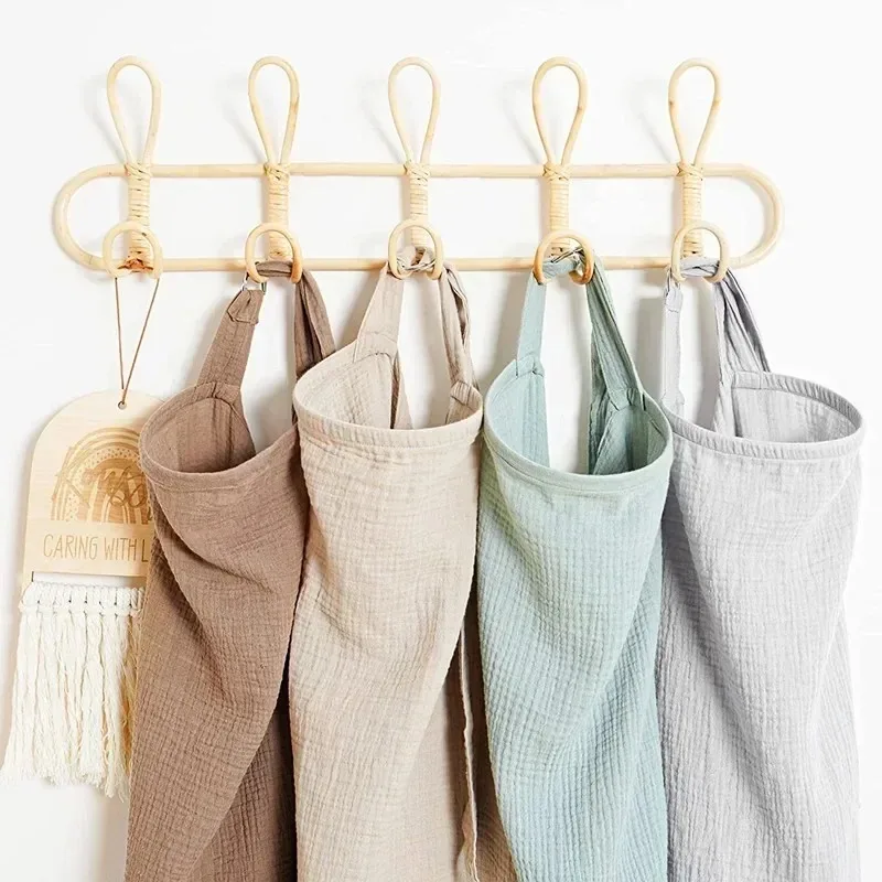 

Дышащая накидка для кормления младенцев, хлопковое муслиновое одеяло для кормления, фартук для конфиденциальности, одеяло для коляски