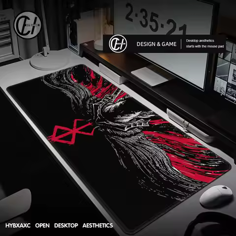 Mouse Mat Berserk Guts Gamer Gaming Mouse Pad Guts Sword in Berserk Computer Accessories Big Keyboard Laptop Padmouse Speed Desk