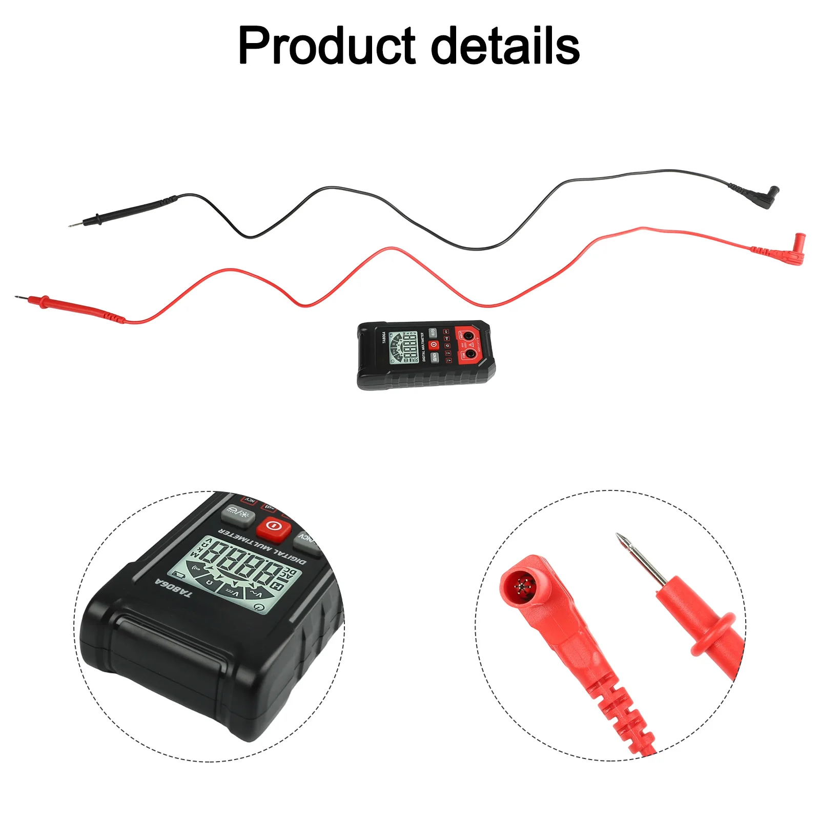

Automatic Identification Digital Multimeter Safety Inspections Auto-Ranging Measurement Backlit LCD Display Compact And Portable