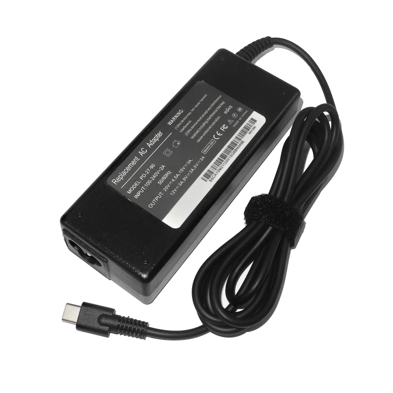 20v 90w usb c adaptador de alimentação tipo c pd carregador do portátil para macbook asus xiaomi huawei lenovo notebook fonte de alimentação adaptador