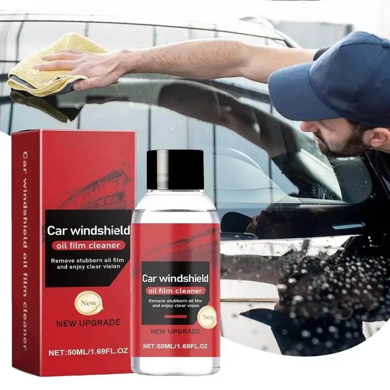 Car glass oil film cleaner windshield decontamination and renovation cleaning agent