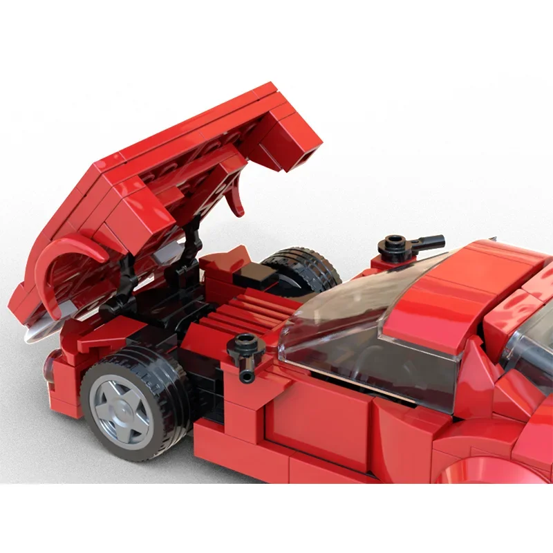 302 pçs novo modelo de carro moc blocos de construção oito grades viper gts supercar diy criativo educacional blocos de construção brinquedo presente do feriado