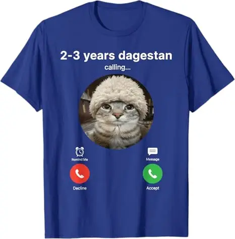 Send Him 2-3 Years To Dagestan Funny MMA Wrestling Meme T-Shirt Dagestan Is Calling Y2k Humor Graphic Saying Tee Novelty Tops