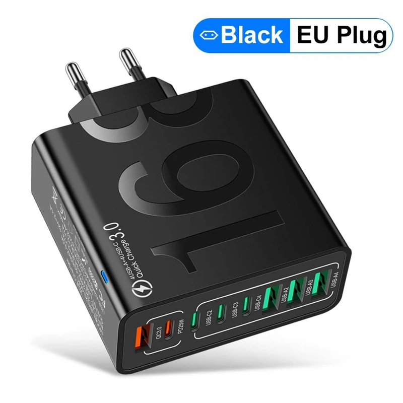 

Всего 150 Вт, тип C, быстрая зарядка 3,0, адаптер для мобильного телефона с быстрой зарядкой, вилка стандарта ЕС/США/Великобритании для Xiaomi iPhone 15 13 Samsung Huawei 2025