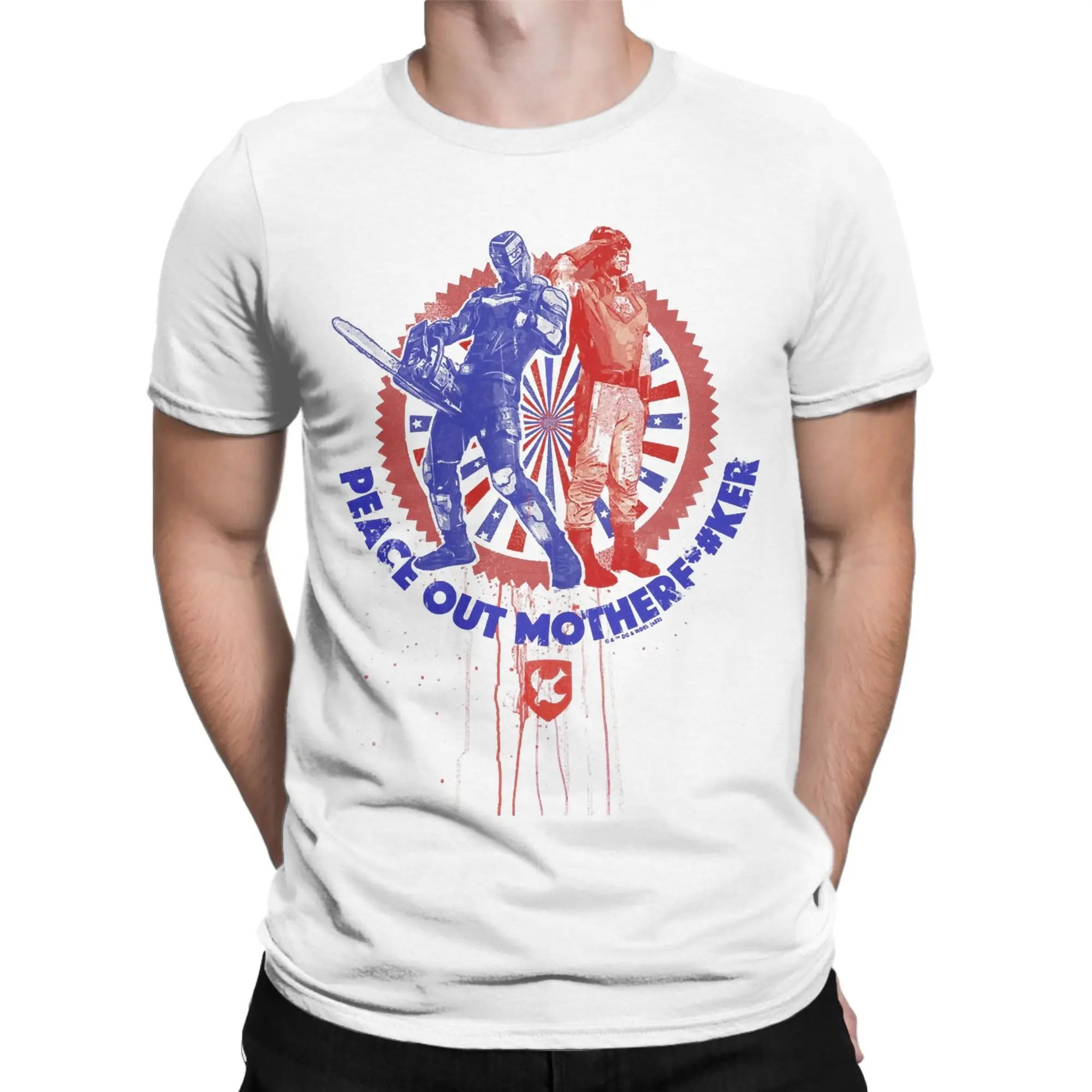 تي شيرت مطبوع عليه اقتباسات صانع السلام من Vigilante للرجال والنساء ملابس تي شيرت قطنية #2