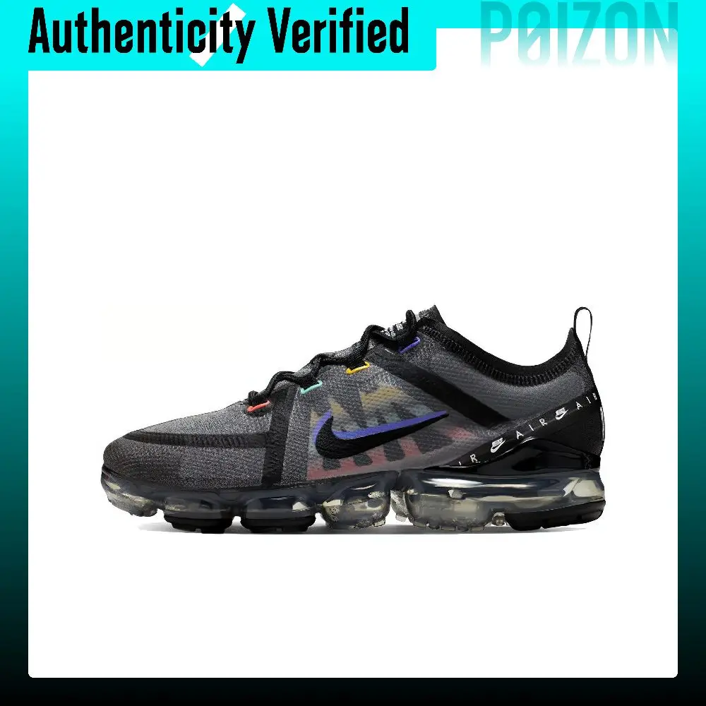 Nike VaporMax 2019 Comfortable Cushioning Low top Running Shoes Men's Black CI1240-023