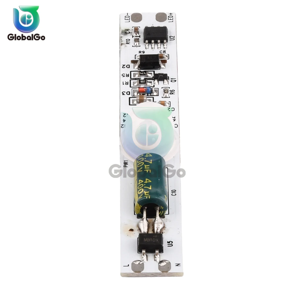 DC110V-280V saklar Sensor gerak PIR tegangan tinggi, saklar pengontrol detektor Sensor tubuh induksi inframerah IR