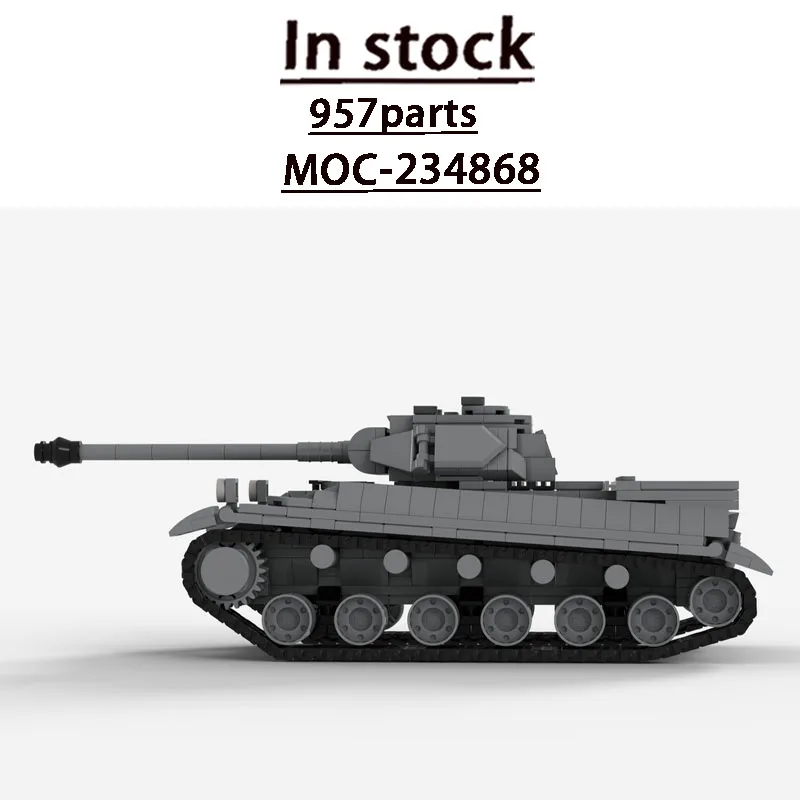 City MOC-234868 Street Military Transport Tank Truck Building Blocks Model, 957Parts, Creative Adult Birthday Christmas Toy Gift