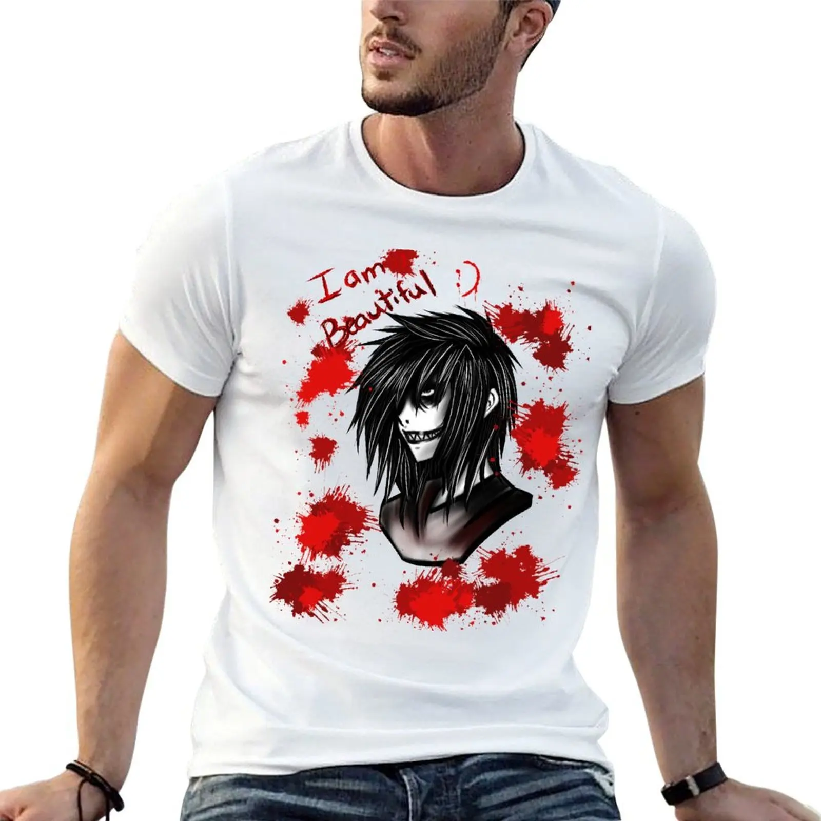 

Jeff the Killer T-Shirt man t shirts cotton t shirt man luxury t shirts for man graphic tees T-Shirt