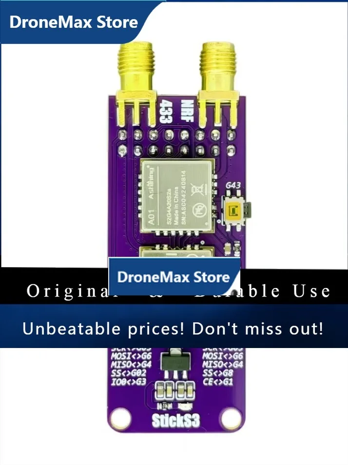 DroMaCC1101 & NRF24L01 Suitable For M5Stack StickS3 With An Additional 2 Buttons, Which Is Convenient For Users To Expand Funct