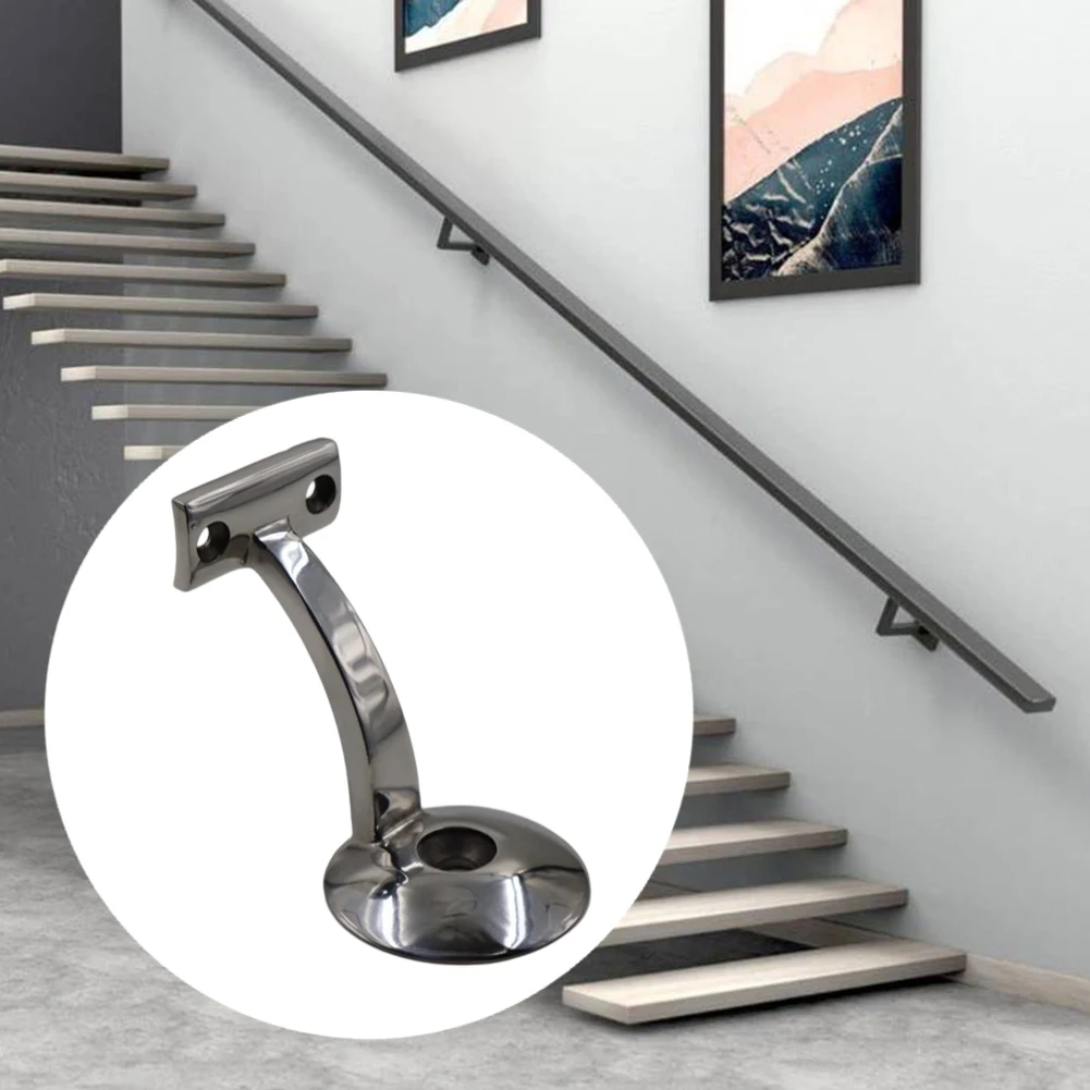 

Heavy Duty Stainless Steel Handrail Brackets for Stairs with Easy Installation and Long Lasting Support Indoors and Outdoors