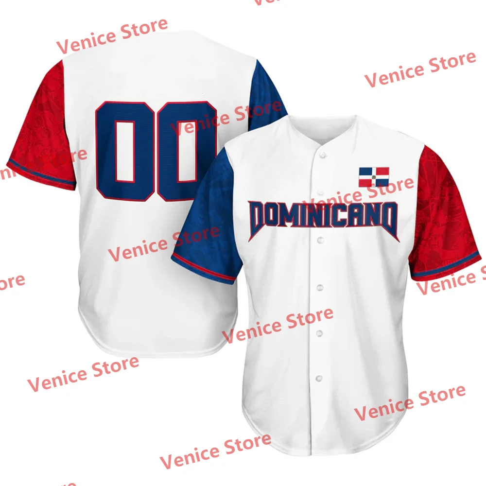 Dominican Republic Custom Baseball Jersey 2025 New Arrival Special Design New Kit National Team LMB Training T-Shirt Adults KIDs