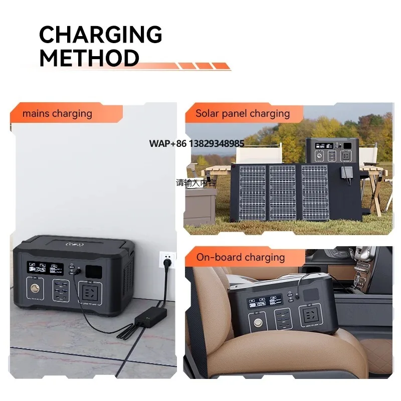 Solar generator 1000 watts hot-selling off-grid portable power station 1KW, with solar panels, for camping solar generator