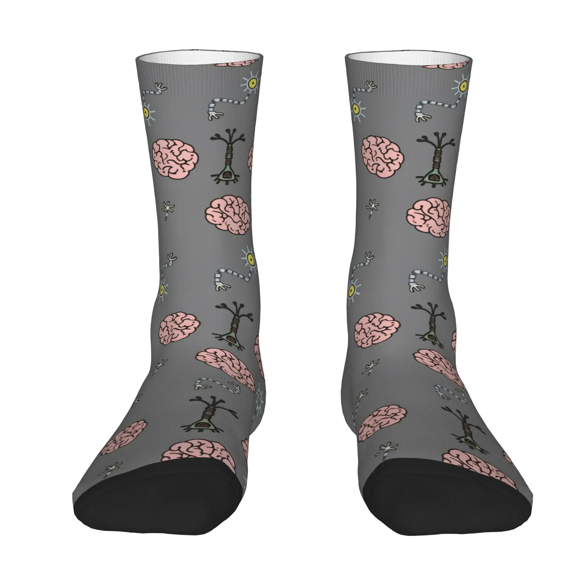 Neuro Brain Time! Let's Have Some Synapse Fun  Socks  Anti-Slip Stockings Couple Breathable Running Socks  Funny Graphic Socks