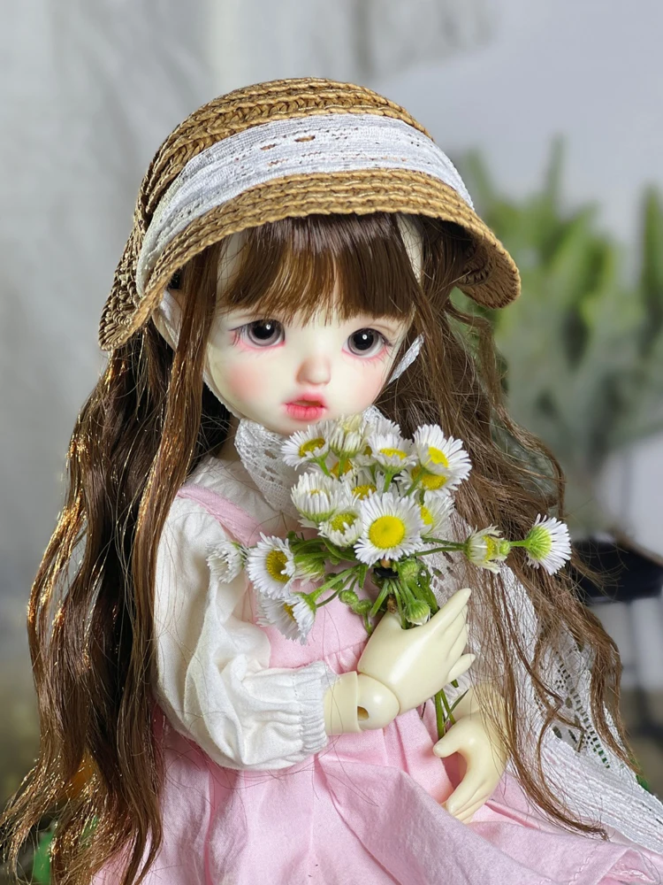 D05-P241 children toy BJD DD SD MSD 1/12 1/8 1/6 1/4 1/3 20cm doll accessory Grass hat embryo 1pcs