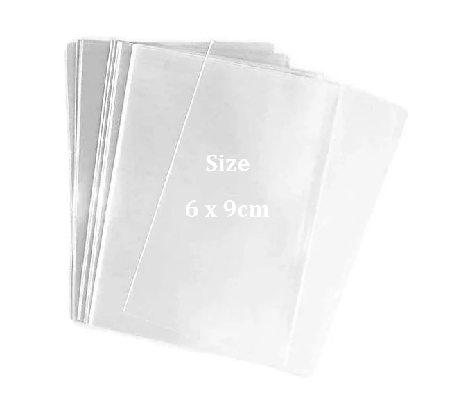 

Size 6*9cm Small Transparent Flat Open End Cello Cellophane Clear Poly Bags For Business Card Storage