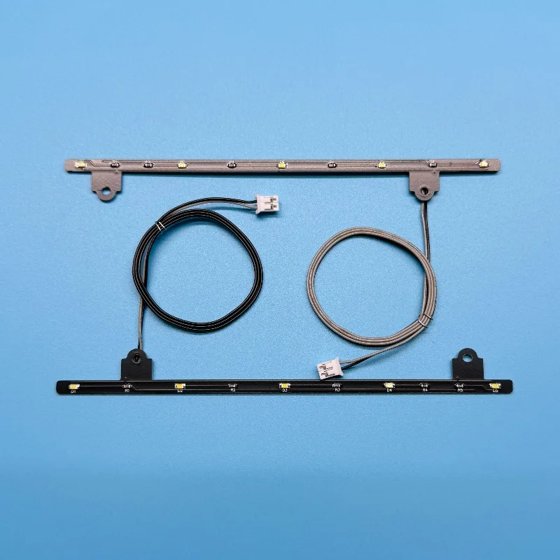 Placa de saia lateral led luzes pcb para 1/14 tamiya rc caminhão basculante scania 770s 4x2 56379 brinquedos peças de carro