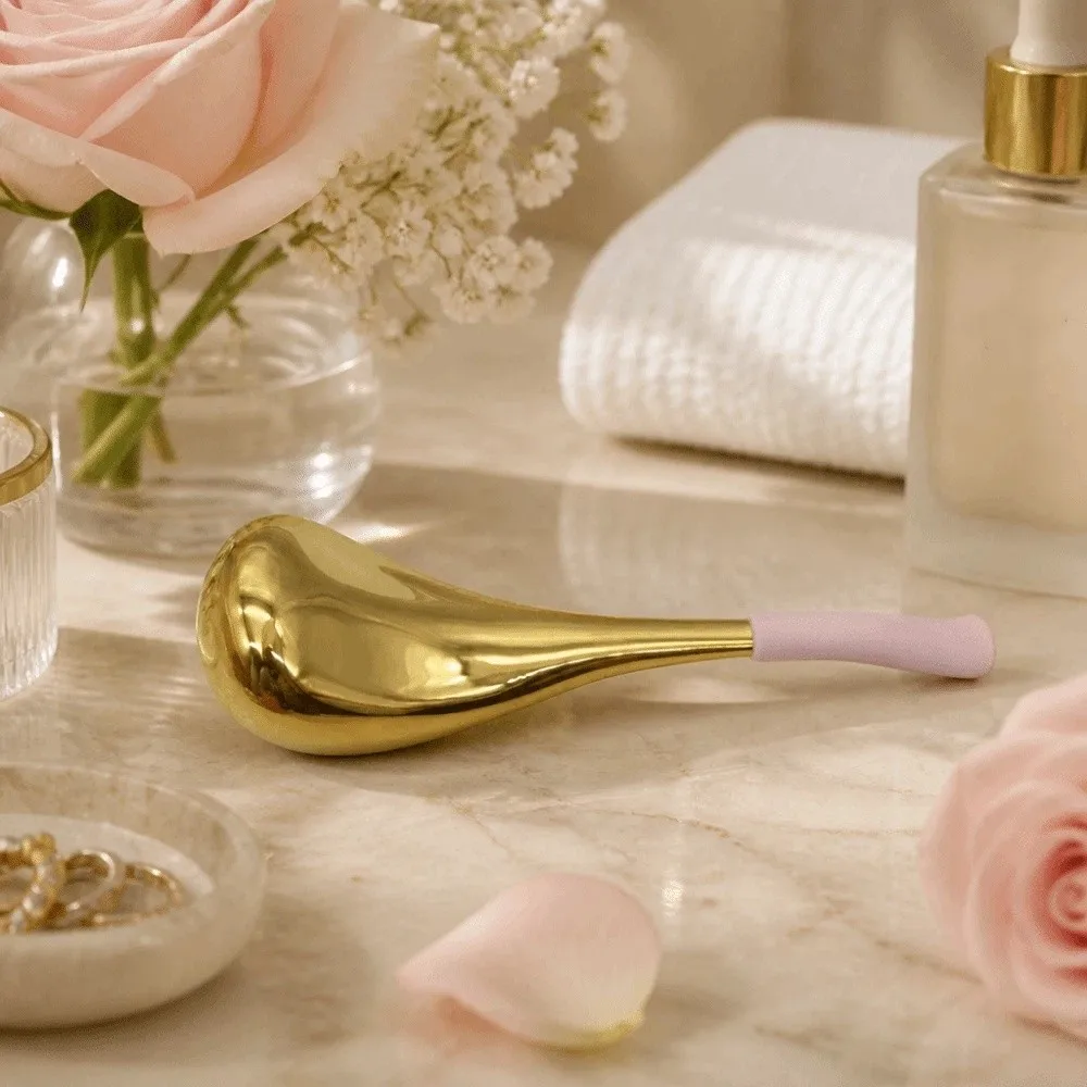 Stainless Steel Ice Hockey Roller Reducing Swelling Eyes Cooling Roller Ball Cryo Sticks Puffiness Ice Globes Spoon Massager SPA