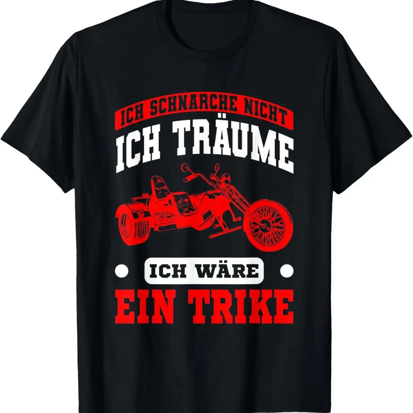 Camiseta con diseño de trike y frases divertidas para conductor de trike, estilo vintage lavado, gráfico, para uso diario, cómoda, ligeramente suave