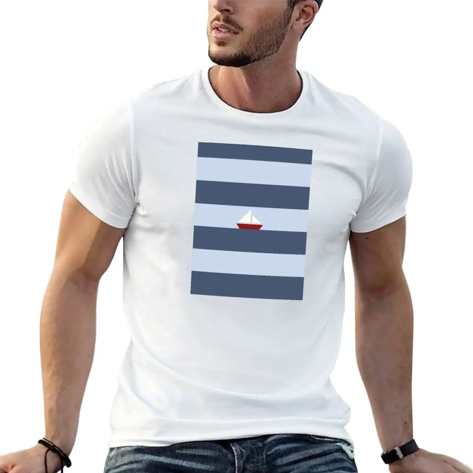 Minimalist boat T-Shirt cheap stuff baggy shirts mens funny t shirts