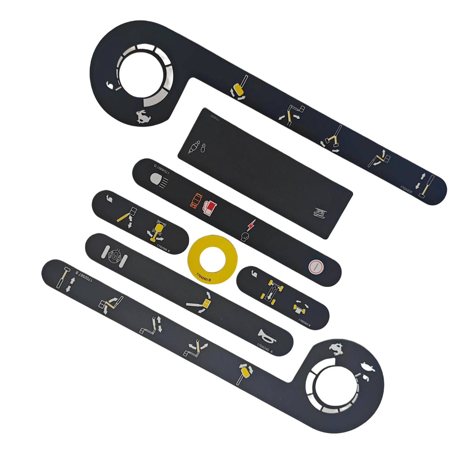 

SKYJOINTS JLG Комплект наклеек на коробку управления платформой JLG 2910866 Наклейка на консоль платформы JLG Деталь подъема JLG для ножничного подъемника JLG E300AJP M