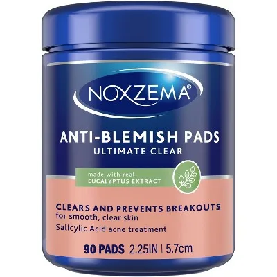 Ultimate Clear Anti Blemish Pads - Eucalyptus - 90ct for Daily Skin Care and Blemish Care
