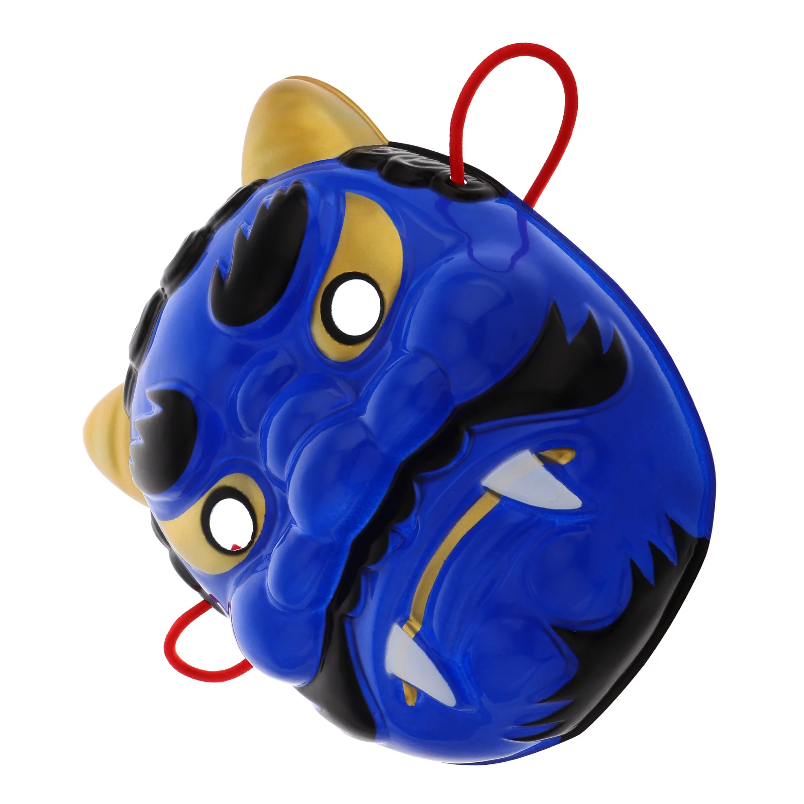 

Синяя японская маска демона, легкая, удобная, прочная, пластиковая, косплей, сценический фестиваль, реквизит для вечеринки, японская маска