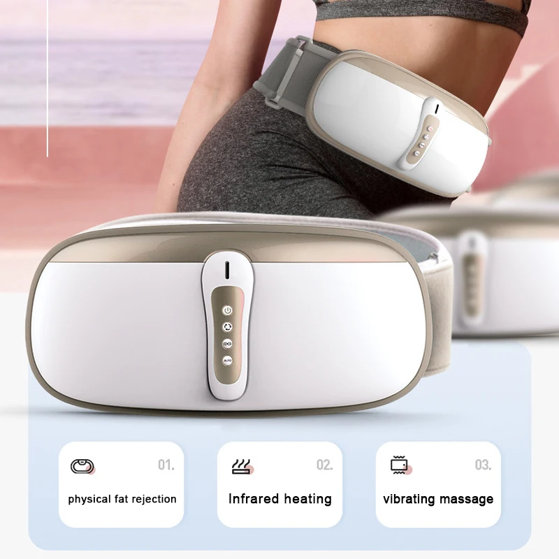 Body Fat Machine Slimming Belt To Reduce Abdominal Fat Waist And Abdomen Slimming Massage Heating Vibration Fitness Tool Home