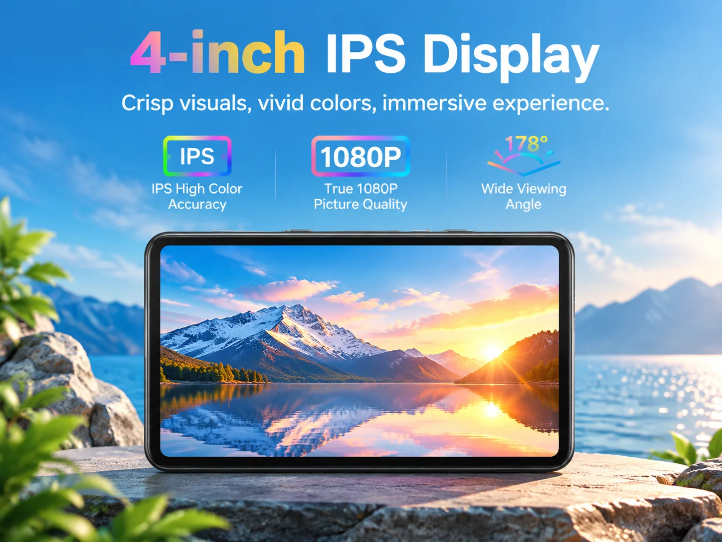 Famue MP3-Player Android 13 mit Bluetooth und WLAN, MP3-MP4-Player mit Spotify, Audible, Pandora, Standalone-/Netzwerkversion – Detail 5