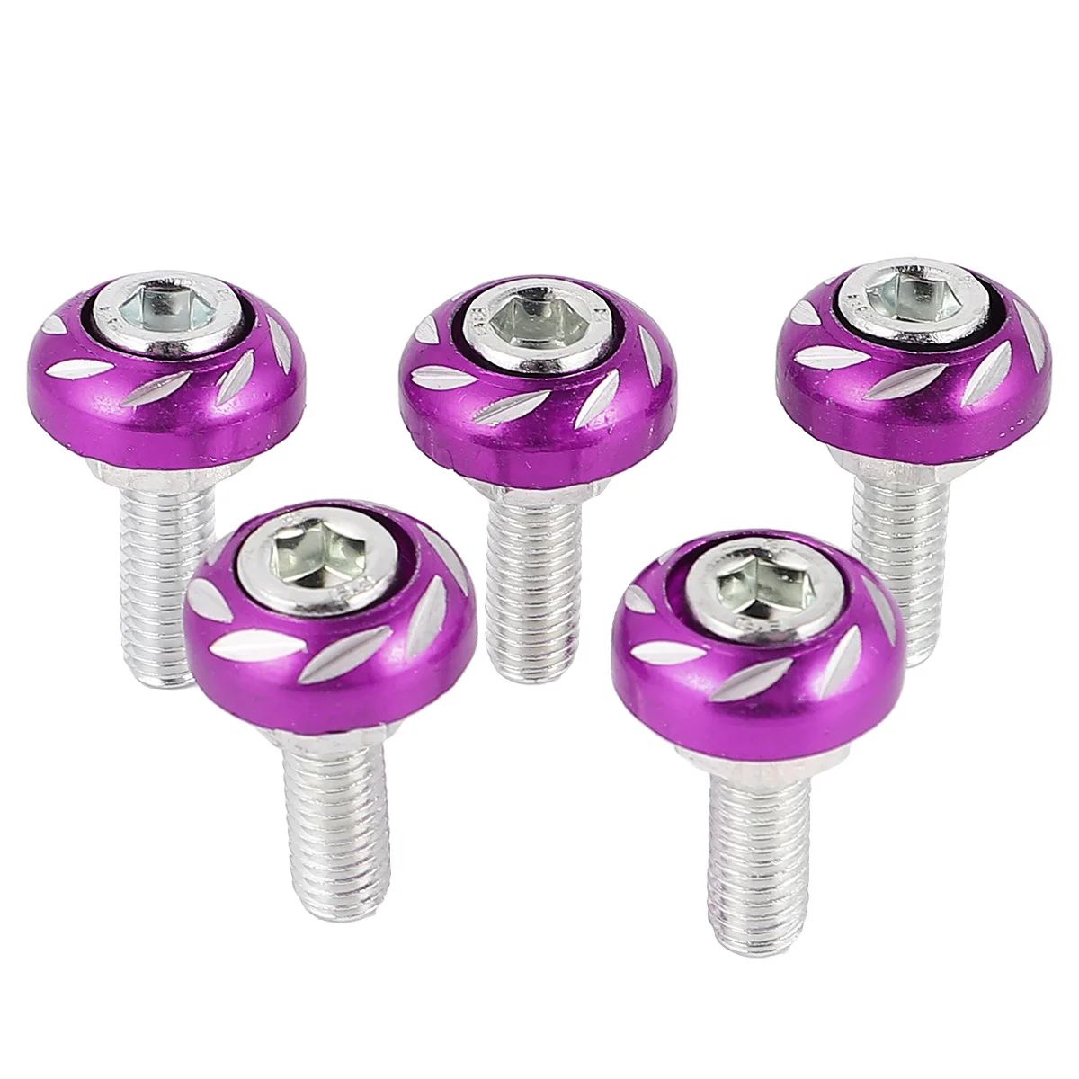 

20Pcs 6mm Motorbike Screws Decor Aluminium Alloy License Plate Fasteners Durable Safe Easy to Use Screw License Plate