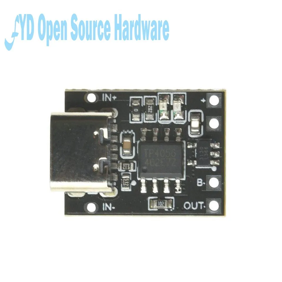 Scheda di ricarica della batteria al litio ternaria Super piccola 1A 3.7V 4.2V modulo caricabatterie interfaccia di tipo C con scheda di protezione