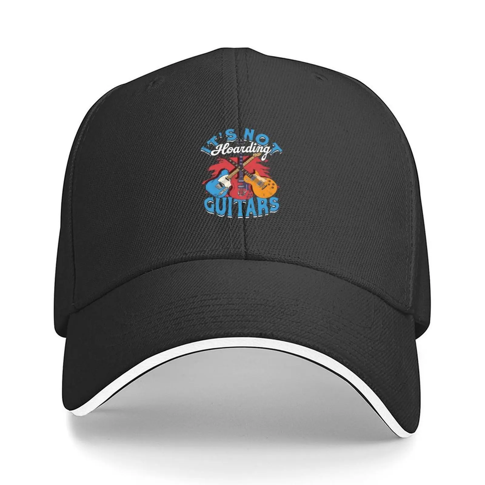

Its Not Hoarding If Its Guitars Bass Guitar Music Pullover Baseball Cap birthday luxury caps Trucker Hat Women's Men's