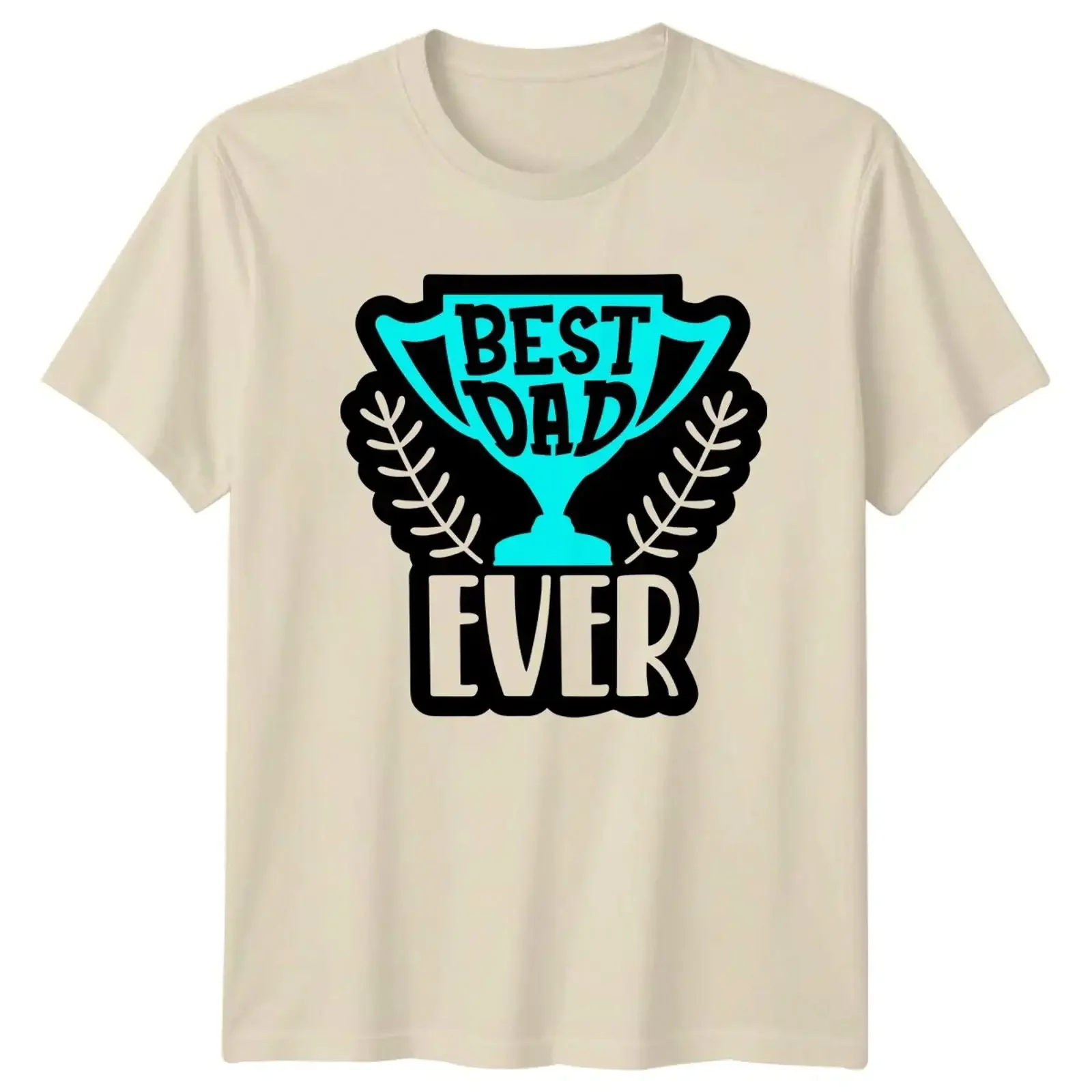 Bester Papa aller Zeiten Herren T Shirt Auszeichnung Trophäe Vaterschaft Vatertag Geschenk für Ihn vintage Washed Casual