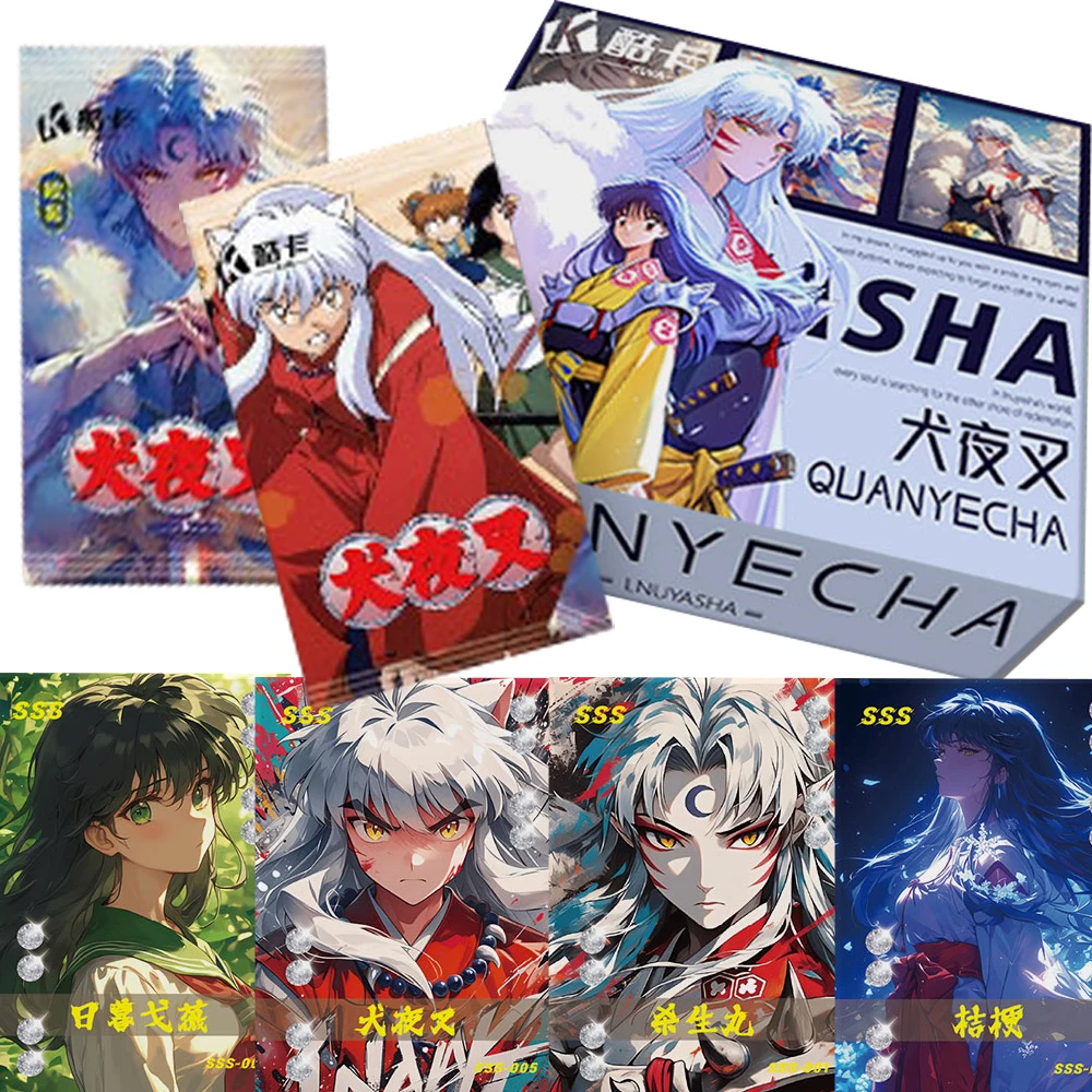 

Inuyasha Collection Cards Sesshoumaru Higurashi Kagome Anime Limited Characters Gold Coin Inlay Cards Friends Hobbies Toys Gifts