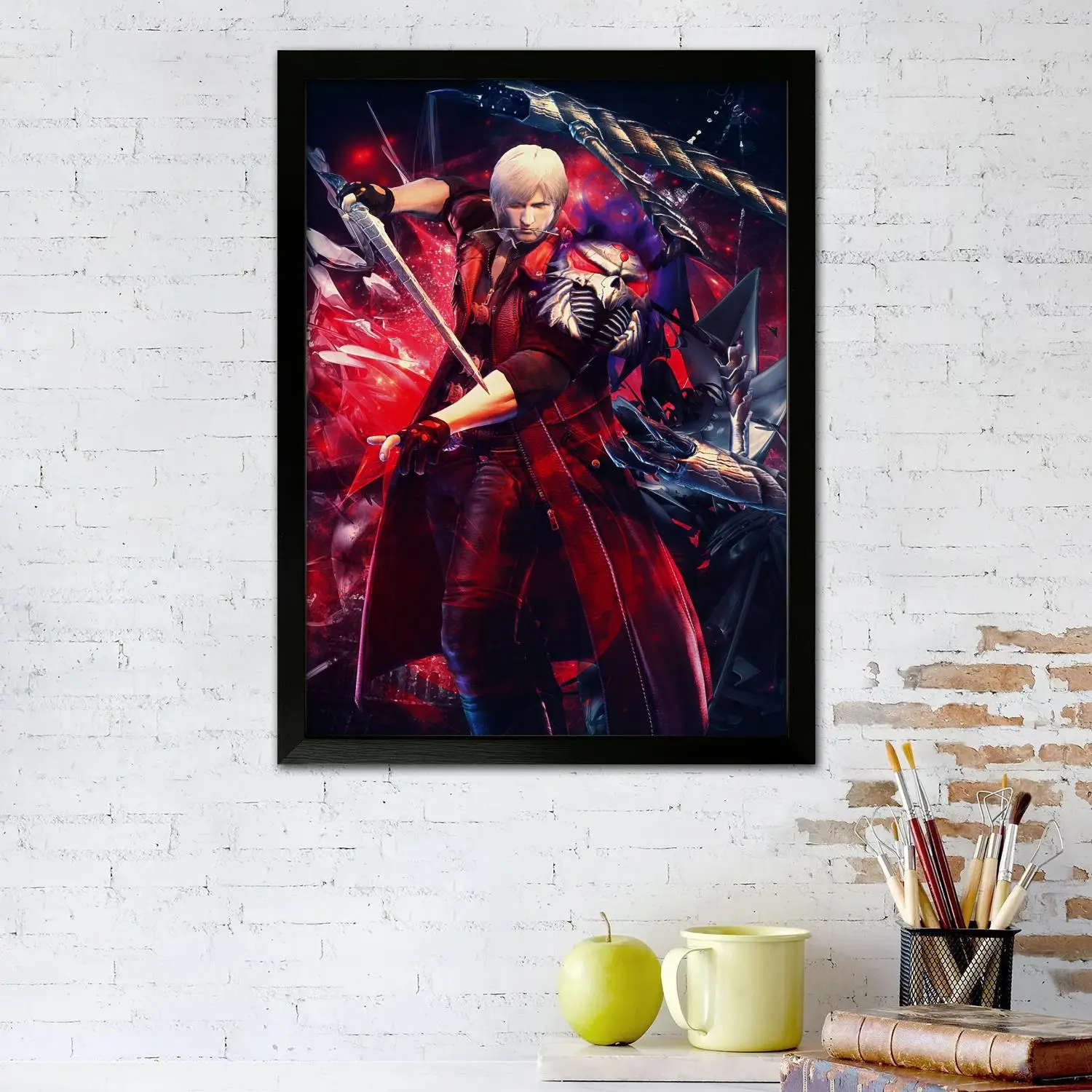 devil may cry anime Canvas Art Poster and Wall Art, Picture Print, Modern Family Bedroom Decor, Posters,Decorative painting