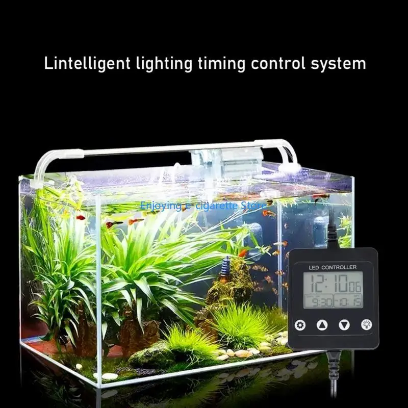Fish Tanks LCD Display Aquariums Light Timer For Seamlessly Day Night Y4QF