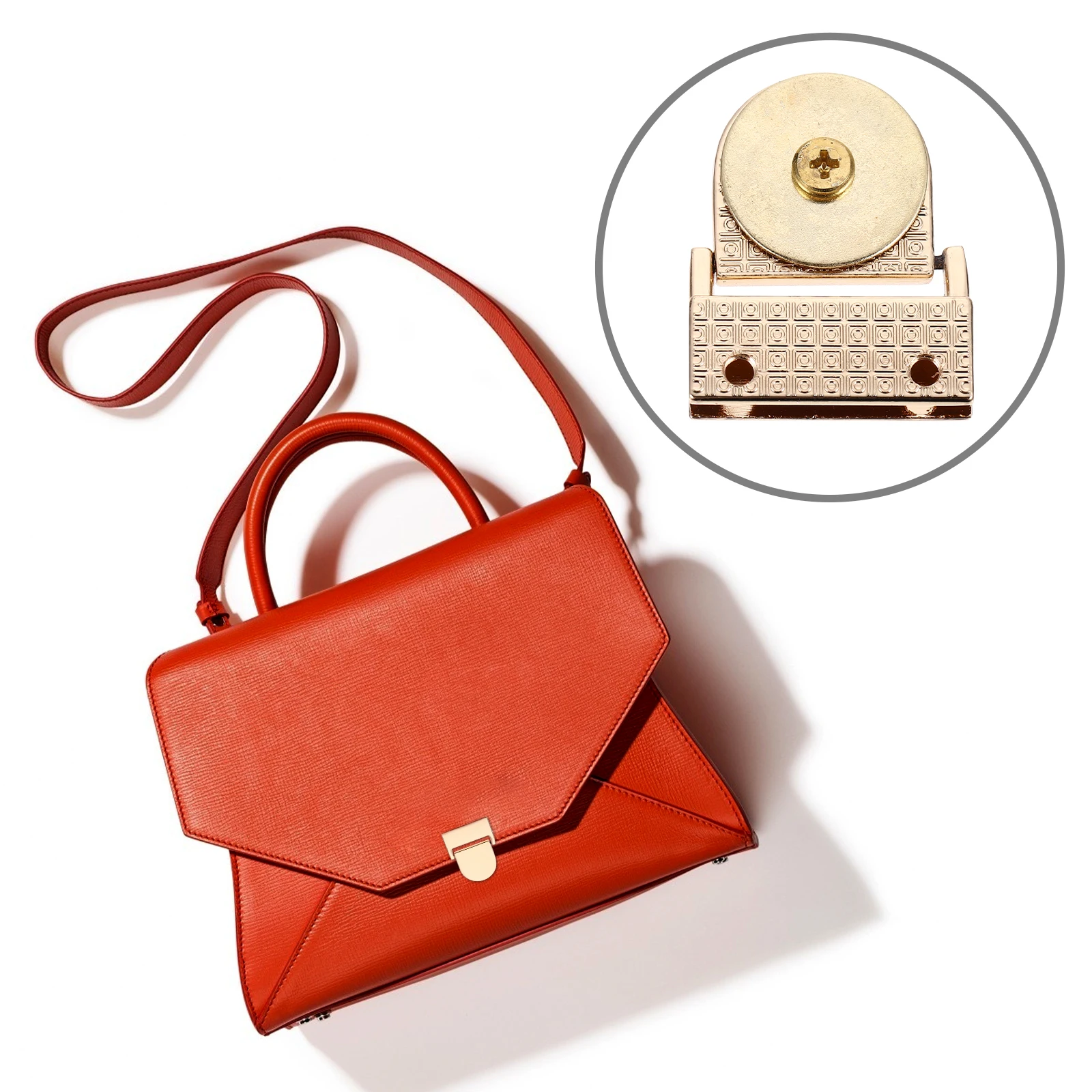 

5Pcs DIY Bag Buckle Locks Durable Metal Buckles Handbag Making Craft Lock Accessories Luggage Decorative Clasps