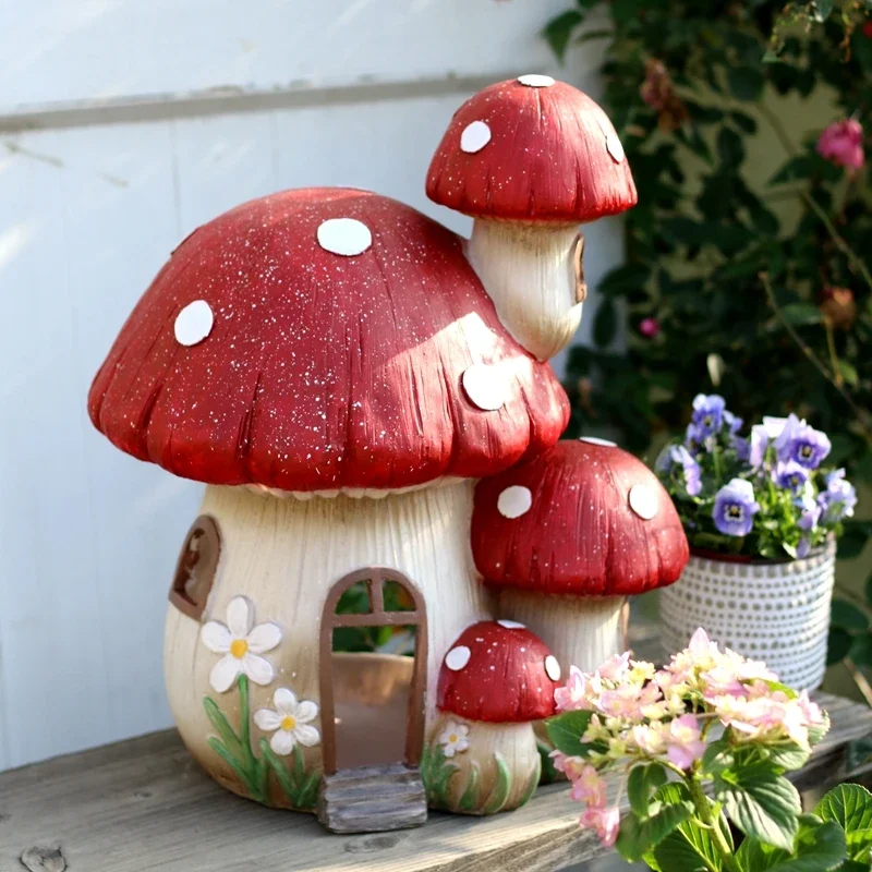 

Outdoor garden big mushroom yard balcony piece courtyard garden lawn simulation
