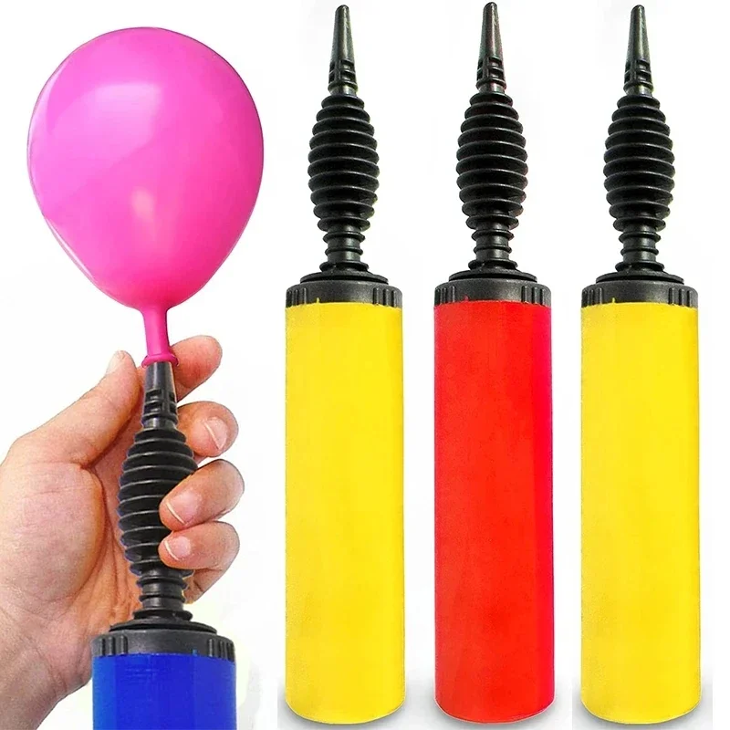 1PC Balloon Pump Portable Inflator Hand Push Air Pumps for Wedding Birthday Party Decoration Portable Balloons Tools Supplies