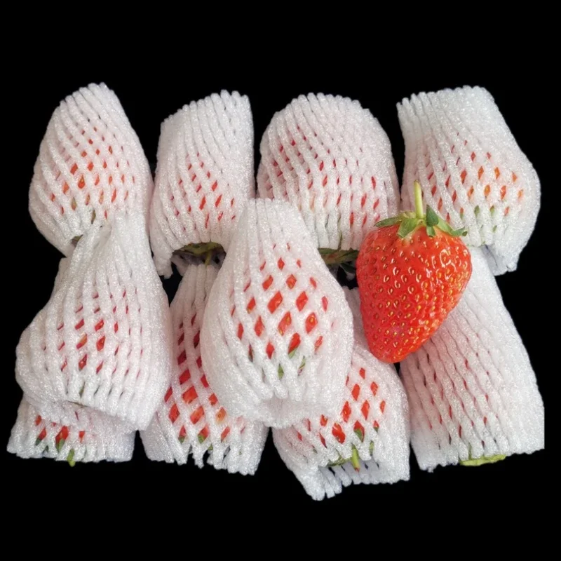 White Fruit Protective Net Cover Shockproof Scalable Elastic Foam Network Tube Packing Apple Orange Transport Protect Mesh Bag