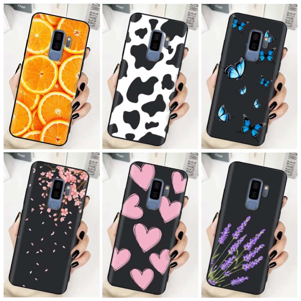 For Cover Samsung S9 S 9 Plus Case S9 Cover Soft Silicone Lavender case for Samsung Galaxy S9 Plus S9plus Phone Case Cute Fundas